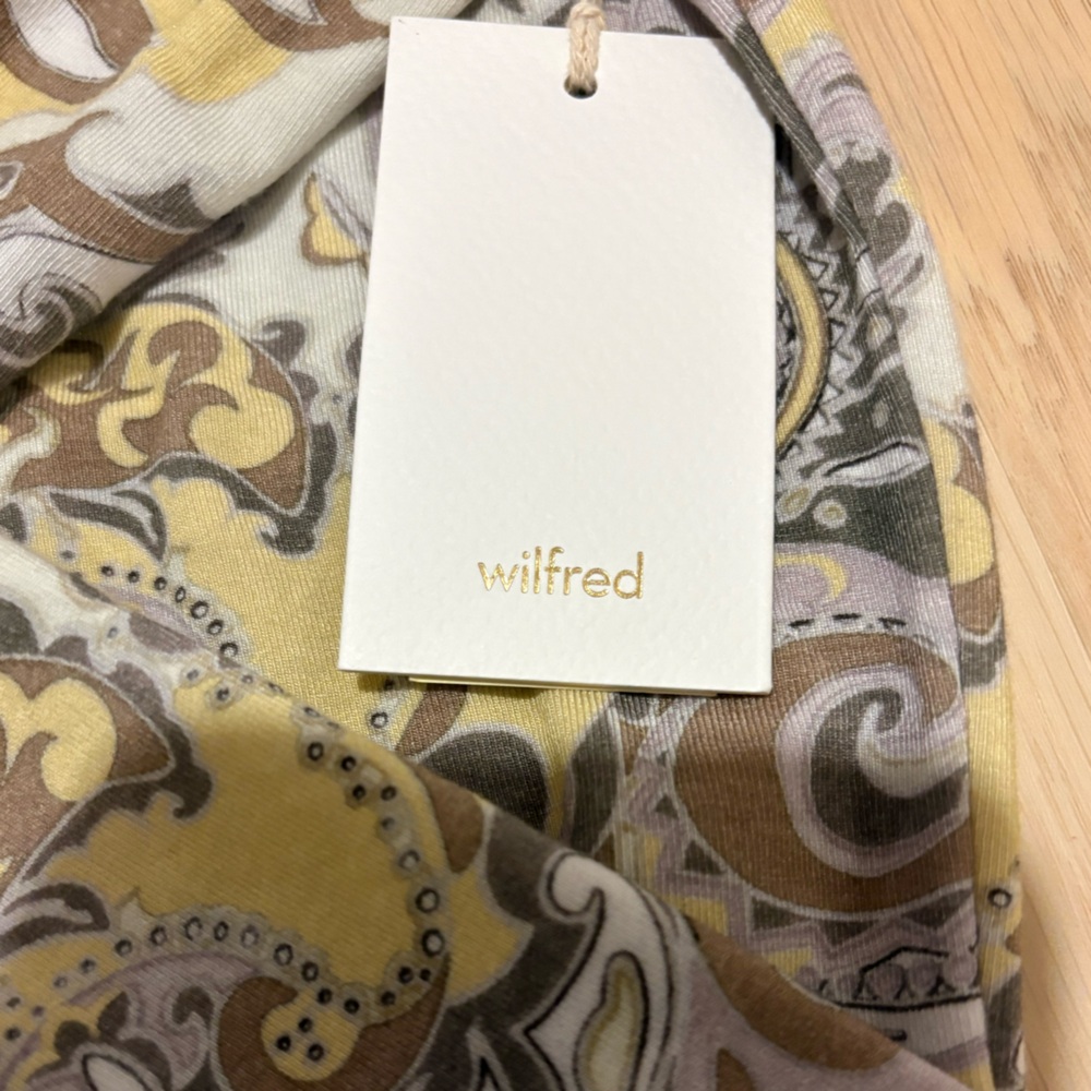 NWT-Wilfred Paisley Button-Down Shirt - Picture 6 of 8